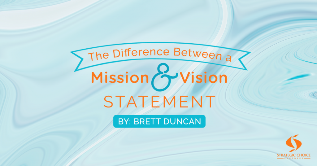 Difference between a mission and vision statement