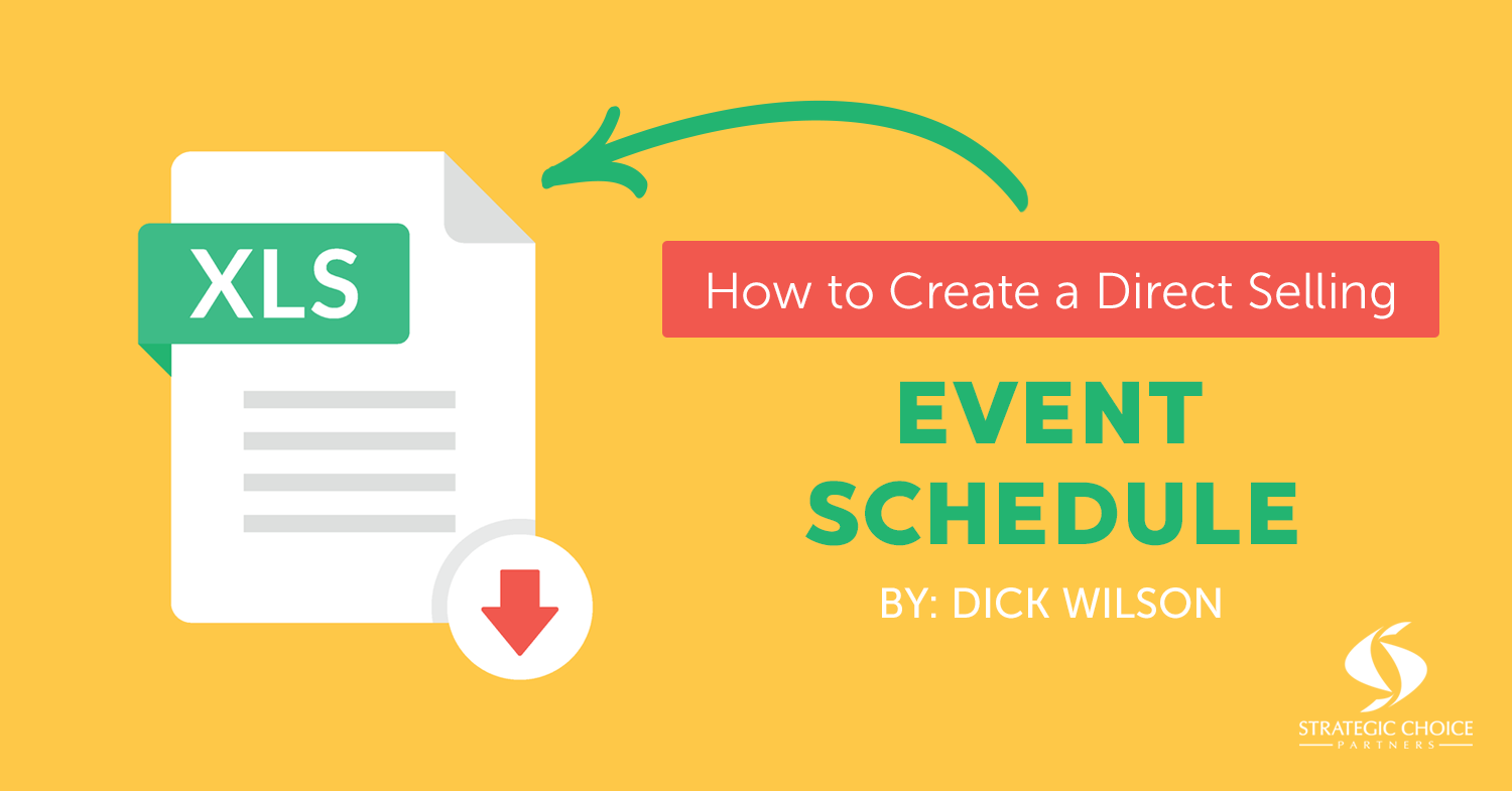 How to Create a Direct Selling Event Schedule
